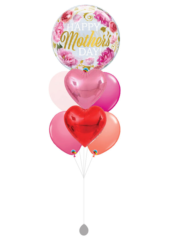 [BOUQUET] Red and Pink Peonies Happy Mother's Day