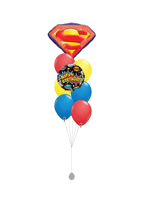 [BOUQUET] Superman Logo Balloon Bouquet