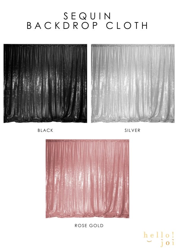 [RENTAL] Sequin Backdrop cloth  $38.00