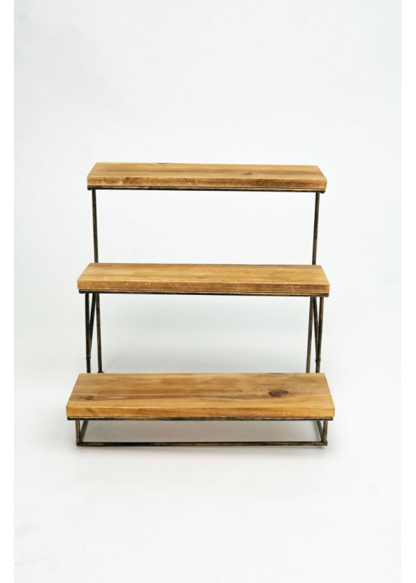 [RENTAL] 3-Tier Wooden Dessert Rack $12.00