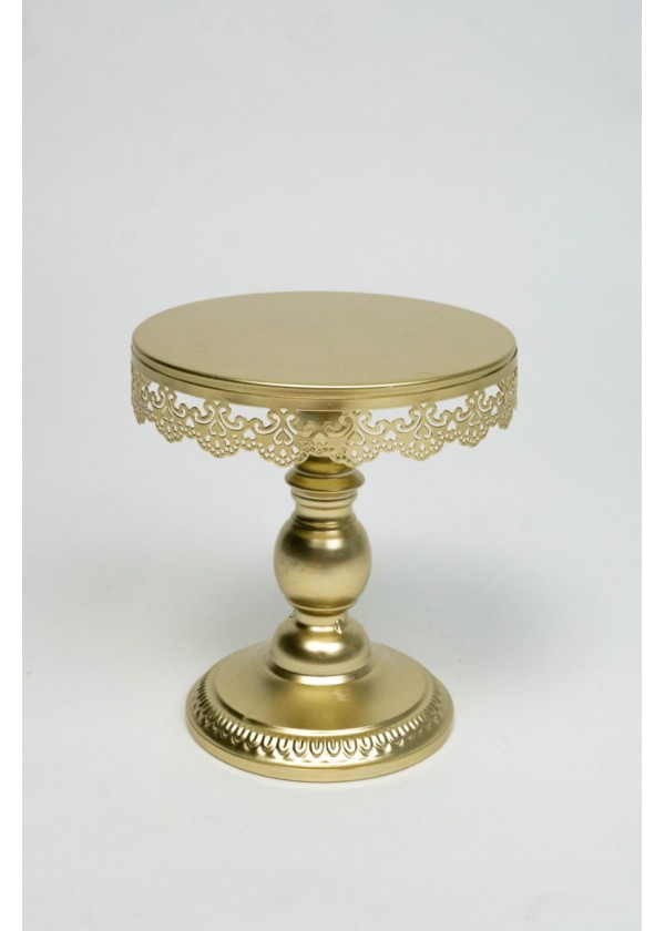 [RENTAL] Elegant Gold Tall Lace Cake Stand $8.00