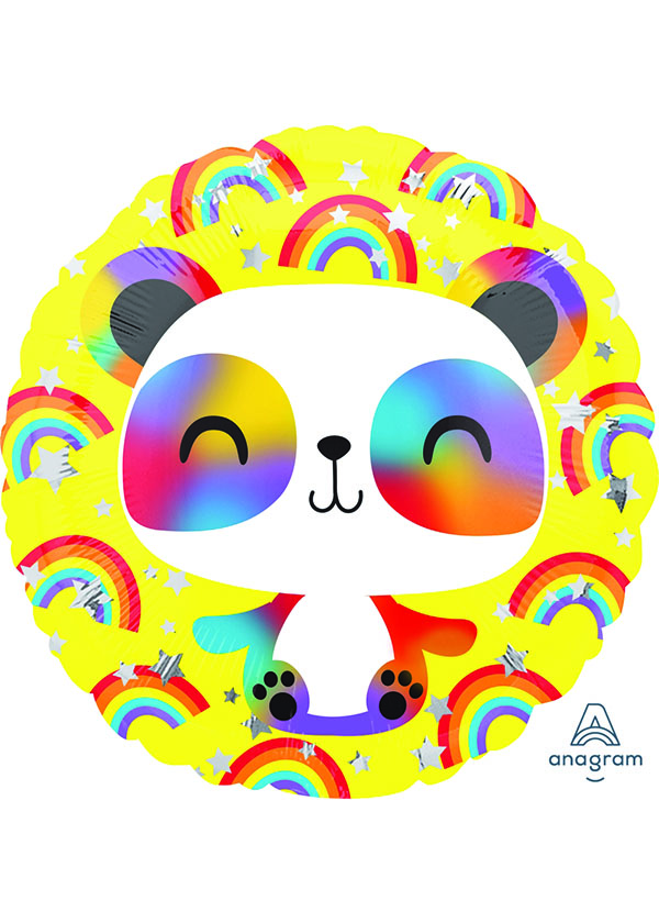 17" Round Happy Panda