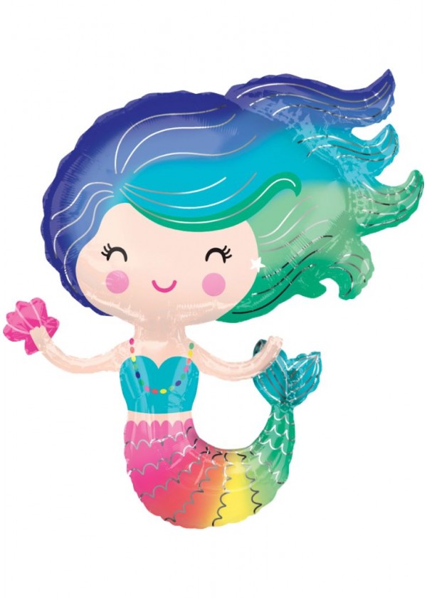 [Supershape] Rainbow Mermaid 29" x 30"