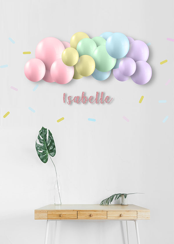 [Organic Balloon Garland] Pastel