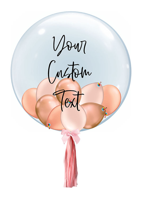 [CUSTOMISED BUBBLE] 24" Rose Gold Premium Bubble