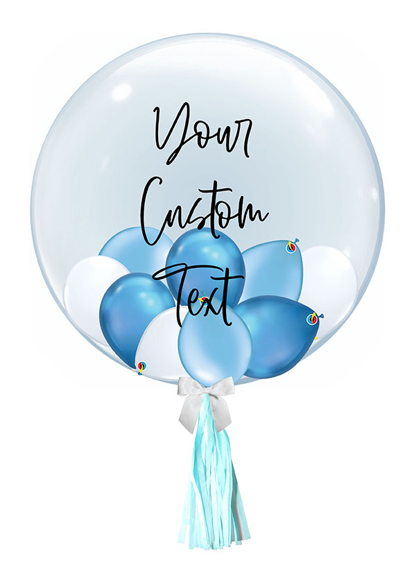 [CUSTOMISED BUBBLE] 24" Baby Blue Bubble