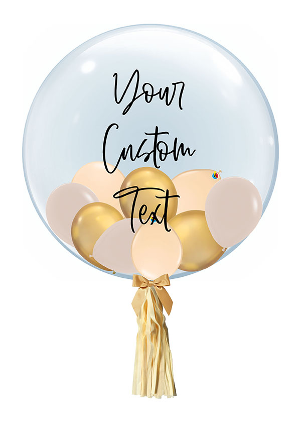[CUSTOMISED BUBBLE] 24" Gold Bubble
