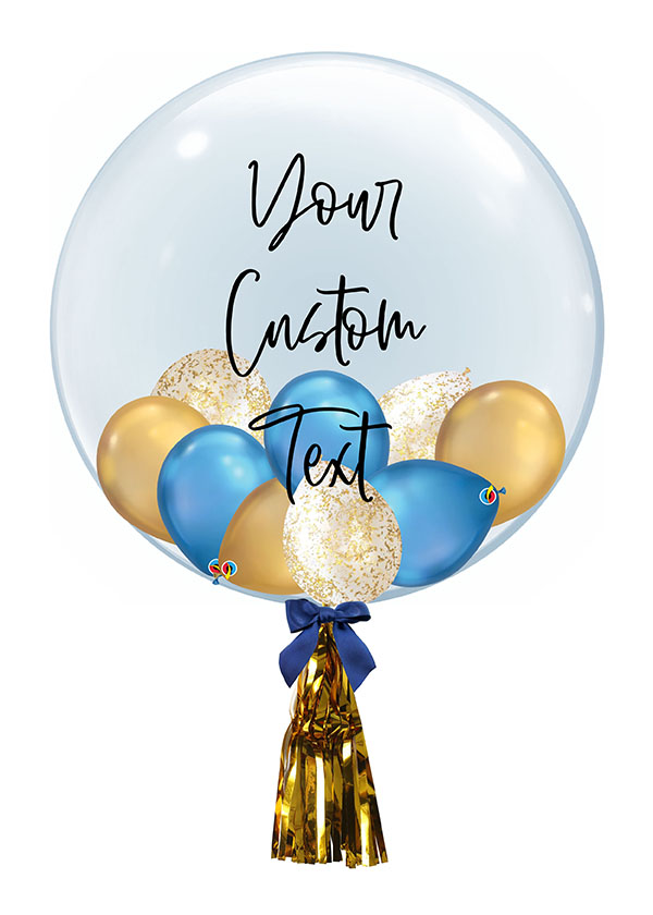 [CUSTOMISED BUBBLE] 24" Blue Luxury Bubble