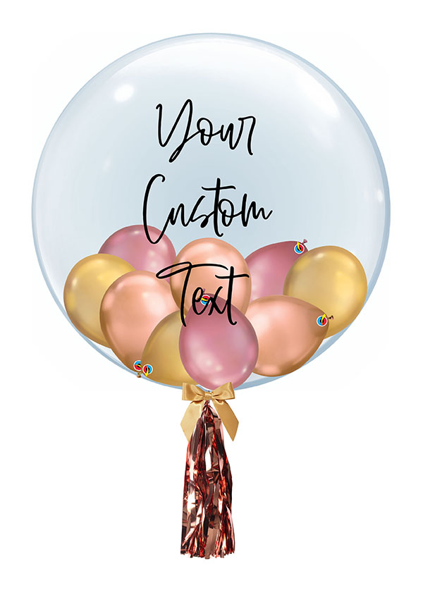 [CUSTOMISED BUBBLE] 24" Chrome Love Bubble