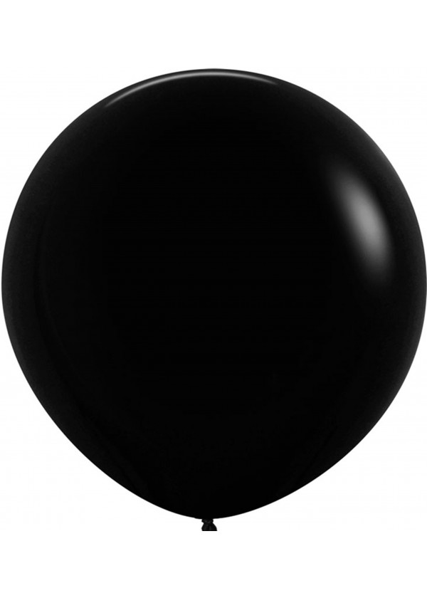 36" Round Latex Black