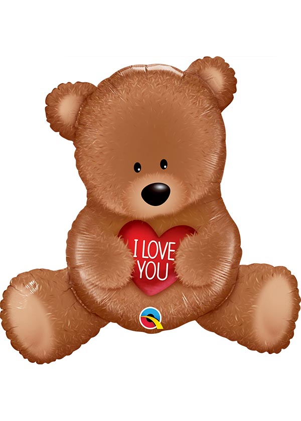 35" Shape I Love You Teddy Bear [Suprafoil]