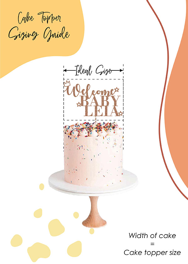 Cake Topper Earth Tones Rainbow *NAME*